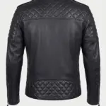 Men Outlaw Spirit Biker Black Jacket Back