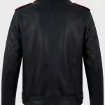 Men Outlaw Spirit Black Red Jacket Back