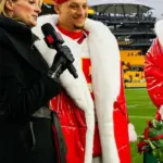 Mens Patrick Mahomes Christmas Long Coat