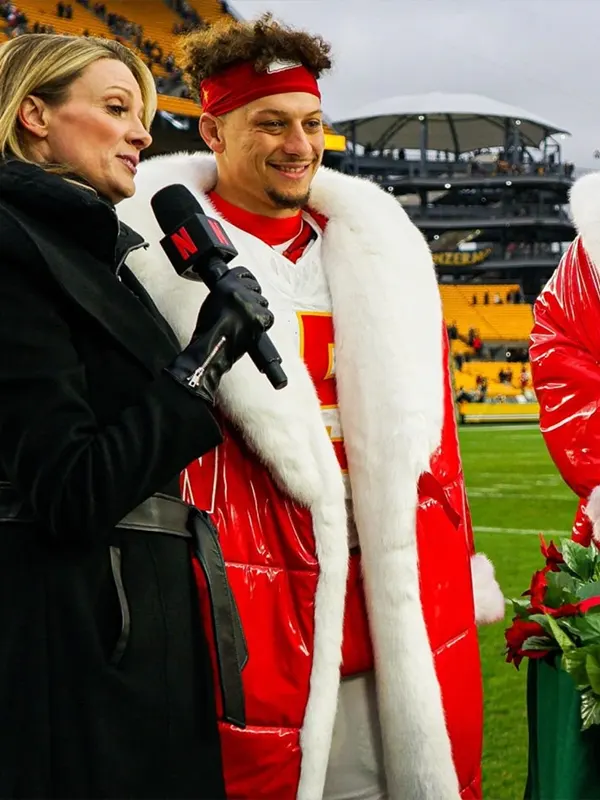 Mens Patrick Mahomes Christmas Long Coat