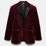 Men Plum TuxedoBack Blazer