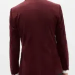 Men Plum TuxedoBack Blazer Back