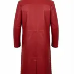 Men Red Santa Christmas Coat Back