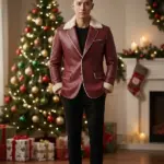 Men Santa Claus Christmas Blazer