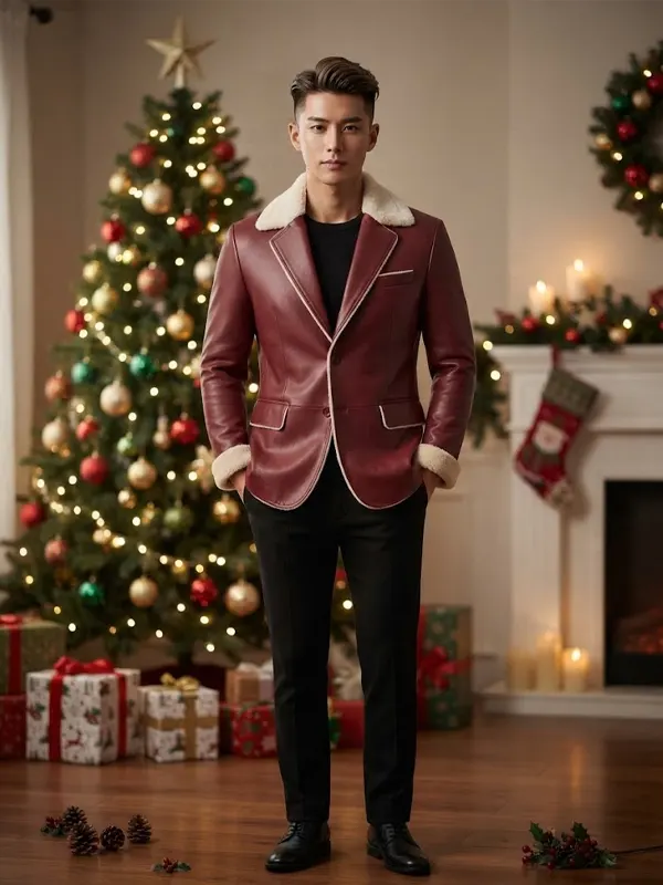 Men Santa Claus Christmas Blazer