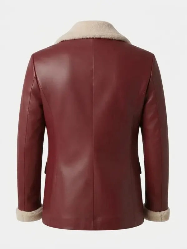 Men Santa Claus Christmas Maroon Blazer