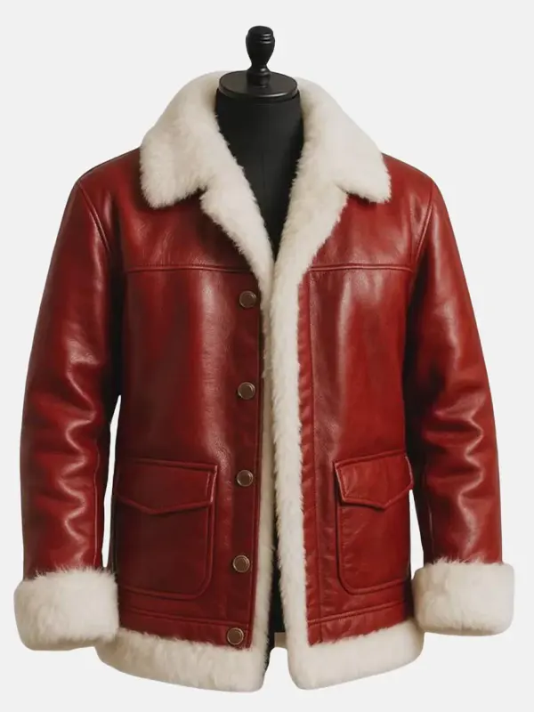 Men Santa Leather Jacket