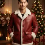 Mens Santa Leather Jacket
