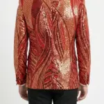 Sequin Christmas Holiday Blazer Back