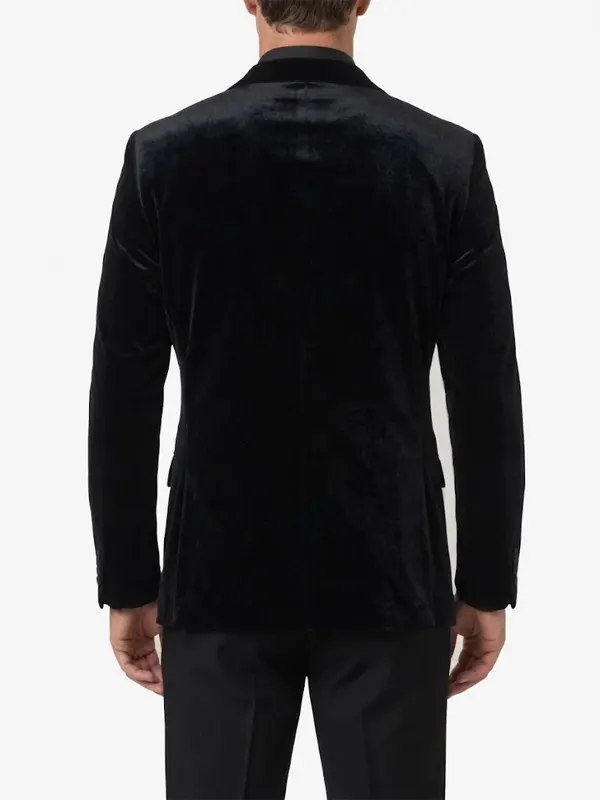 Men Sequin Stage Blazer Back
