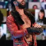 Men Seth Rollins Leather Red Jacket