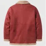 Men Shearling Christmas Jacket Back