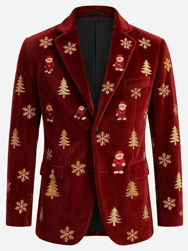 Men Ugly Christmas Blazer