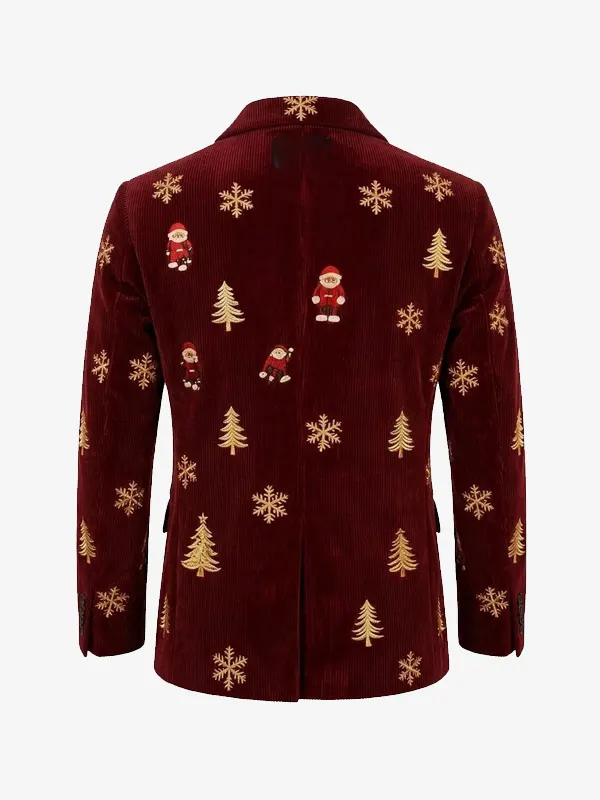 Men Ugly Christmas Blazer Back