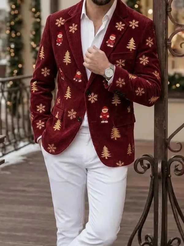 Mens Ugly Christmas Blazer