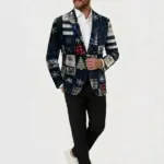 Men Vintage Kitschy Ugly Blazer