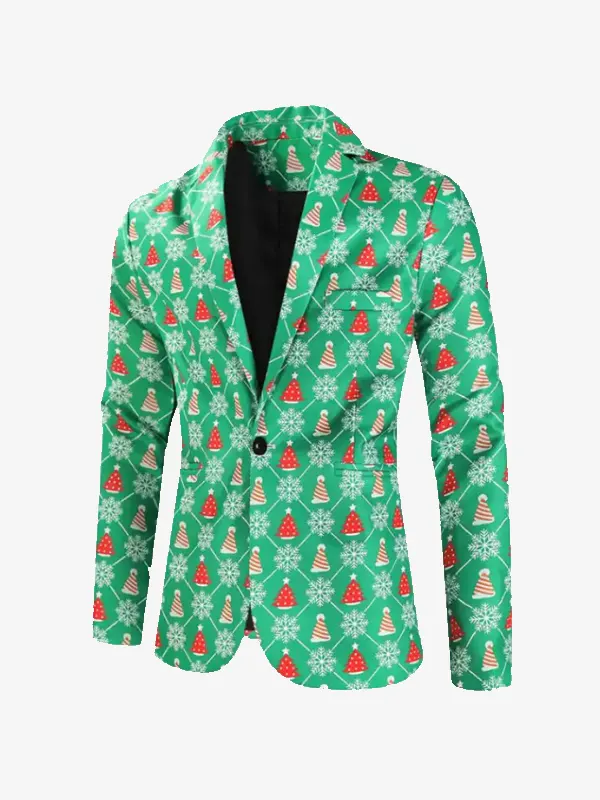 Men's Christmas Green Vanquishe Blazer