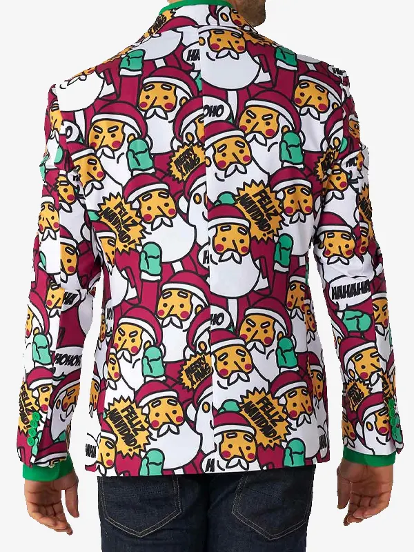 Mens Cool Claus Blazer Back