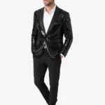 Black Sequin Dinner Blazer