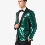 Sequin Green Dinner Blazer