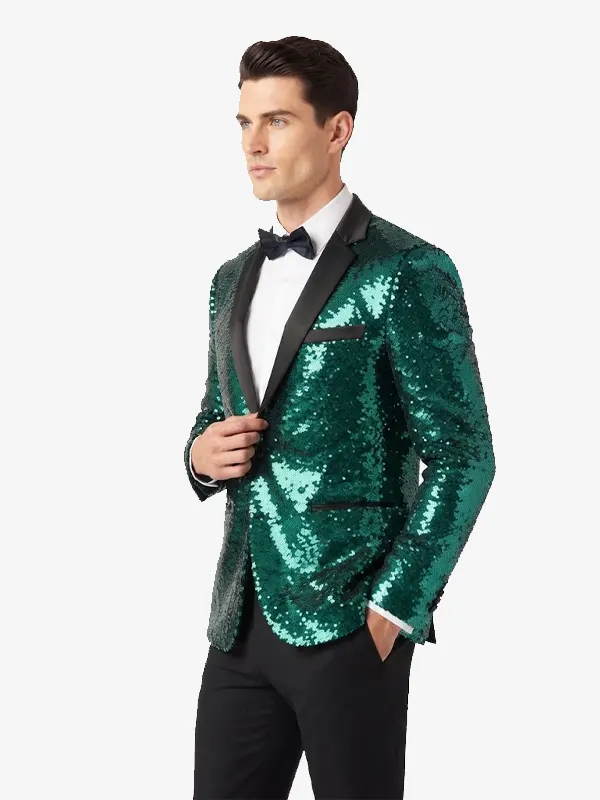 Sequin Green Dinner Blazer