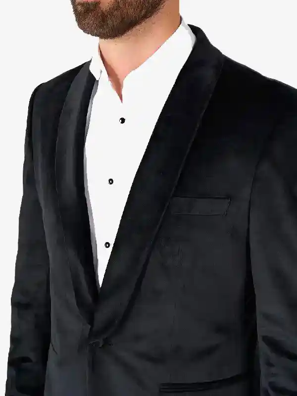 Mens Jet Black Blazer