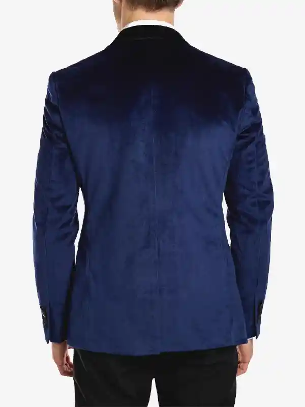 Mens Velvet Tuxedo Jacket Back