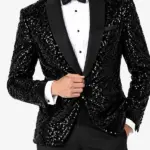 Sequin Black Dinner Blazer