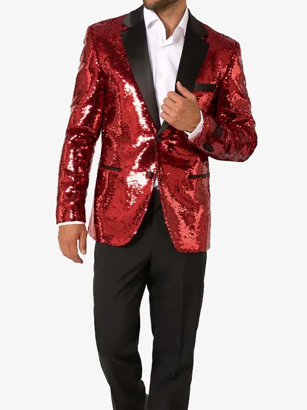 Sequin Red Dinner Blazer