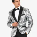 Sequin Silver Dinner Blazer