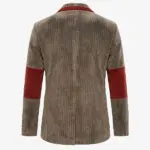 Tuxedo Tree Deer Corduroy Blazer Back