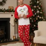 Men's personalised Papa Pud Christmas pyjama set