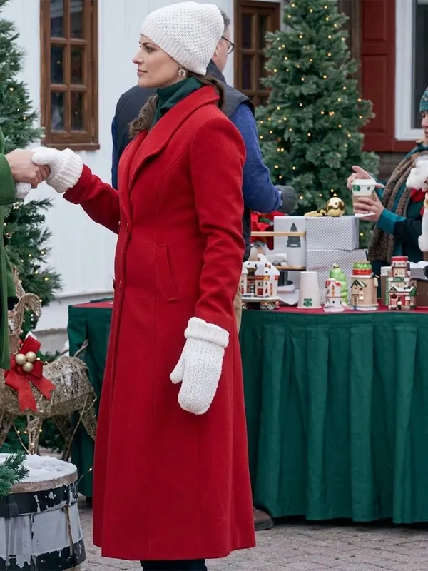 Monica Red Wool Coat