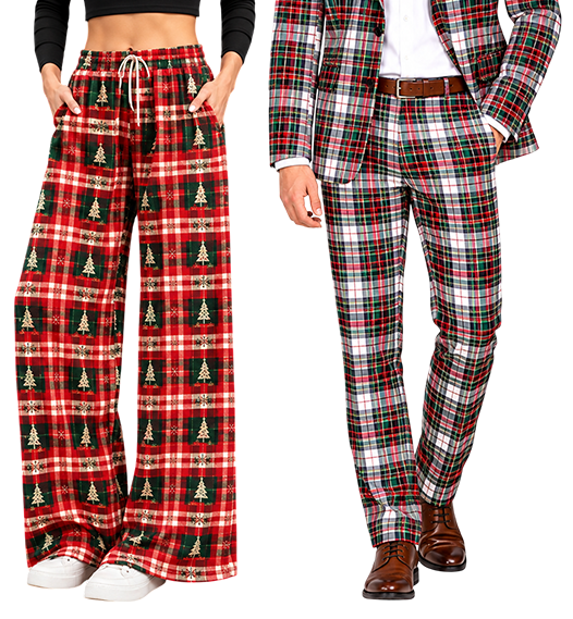 Christmas trousers and festive outfit styles