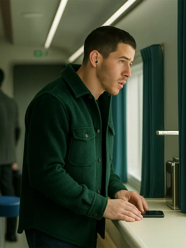 Nick Jonas A Very Jonas Christmas wool Jacket