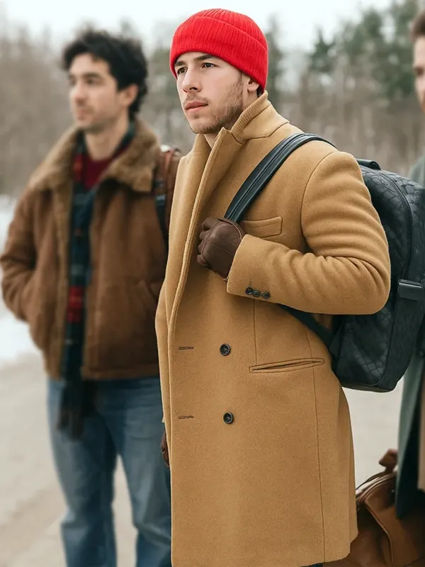 Nick Jonas Wool Coat