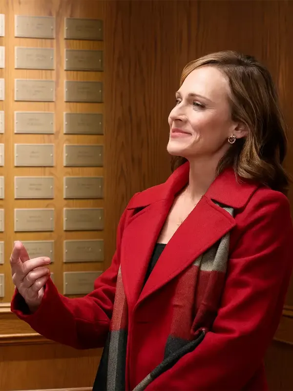 Nikki DeLoach A Grand Ole Opry Christmas red Coat