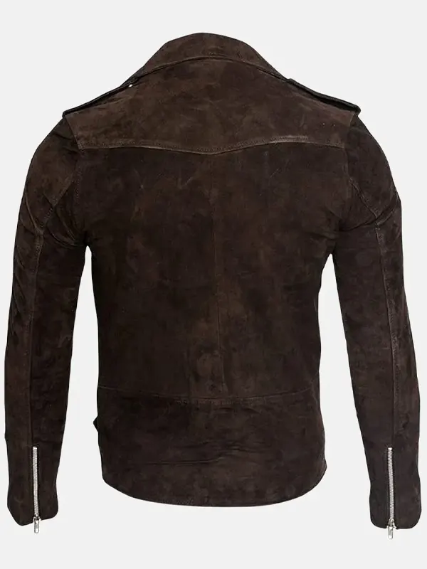 Outlaw Spirit Biker Leather Jacket Back