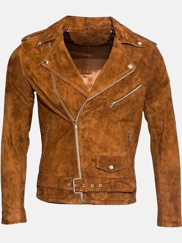 Outlaw Spirit Biker Light Brown Jacket