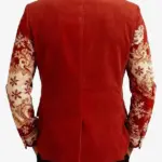 snowflake Corduroy Blazer Back