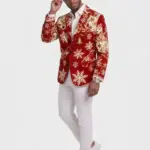 mens snowflake Corduroy Blazer