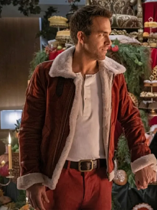 Ryan Reynolds Spirited Sheraling Leather Jacket