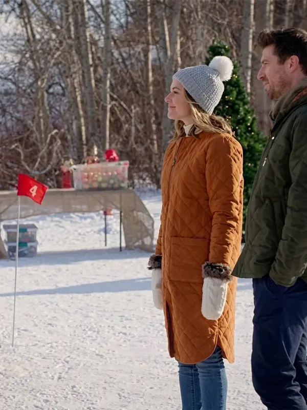 Sara Canning Coupled Up for Christmas Brown Coat