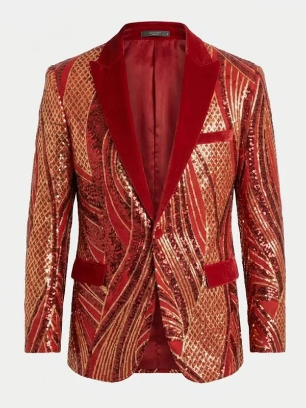 Sequin Christmas Holiday Blazer