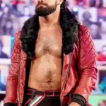 Mens Seth Rollins Leather Red Jacket