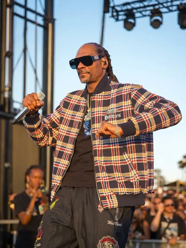 Snoop Dogg Christmas Plaid Jacket