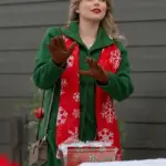 Snowy With a Chance Of Christmas Andrea Brooks Green Coat