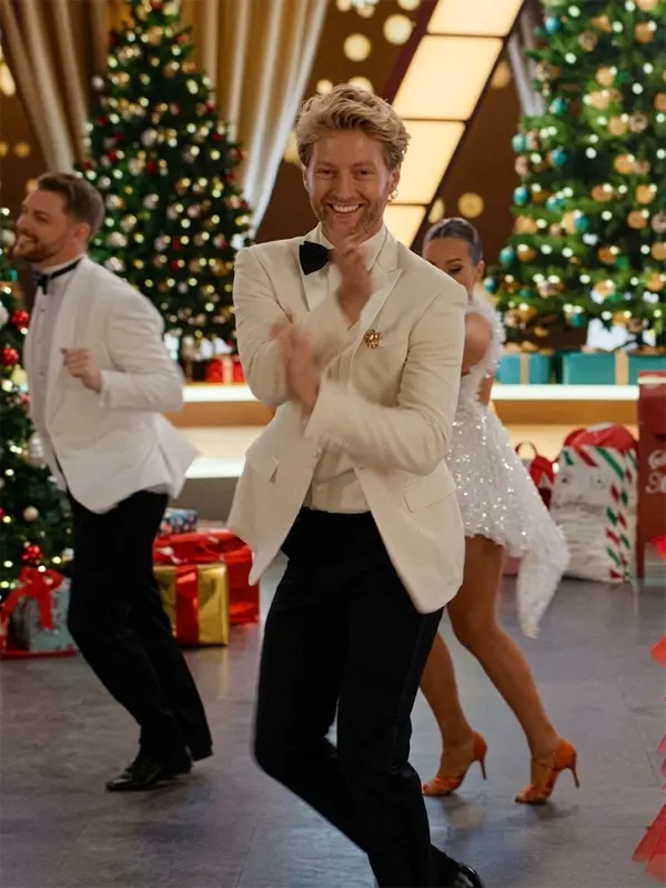 Trent Whiddon Christmas In The Ballroom White Blazer