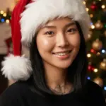 Velvet Velour Santa Hat