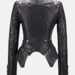 Women Celeste Studded Black Jacket Back